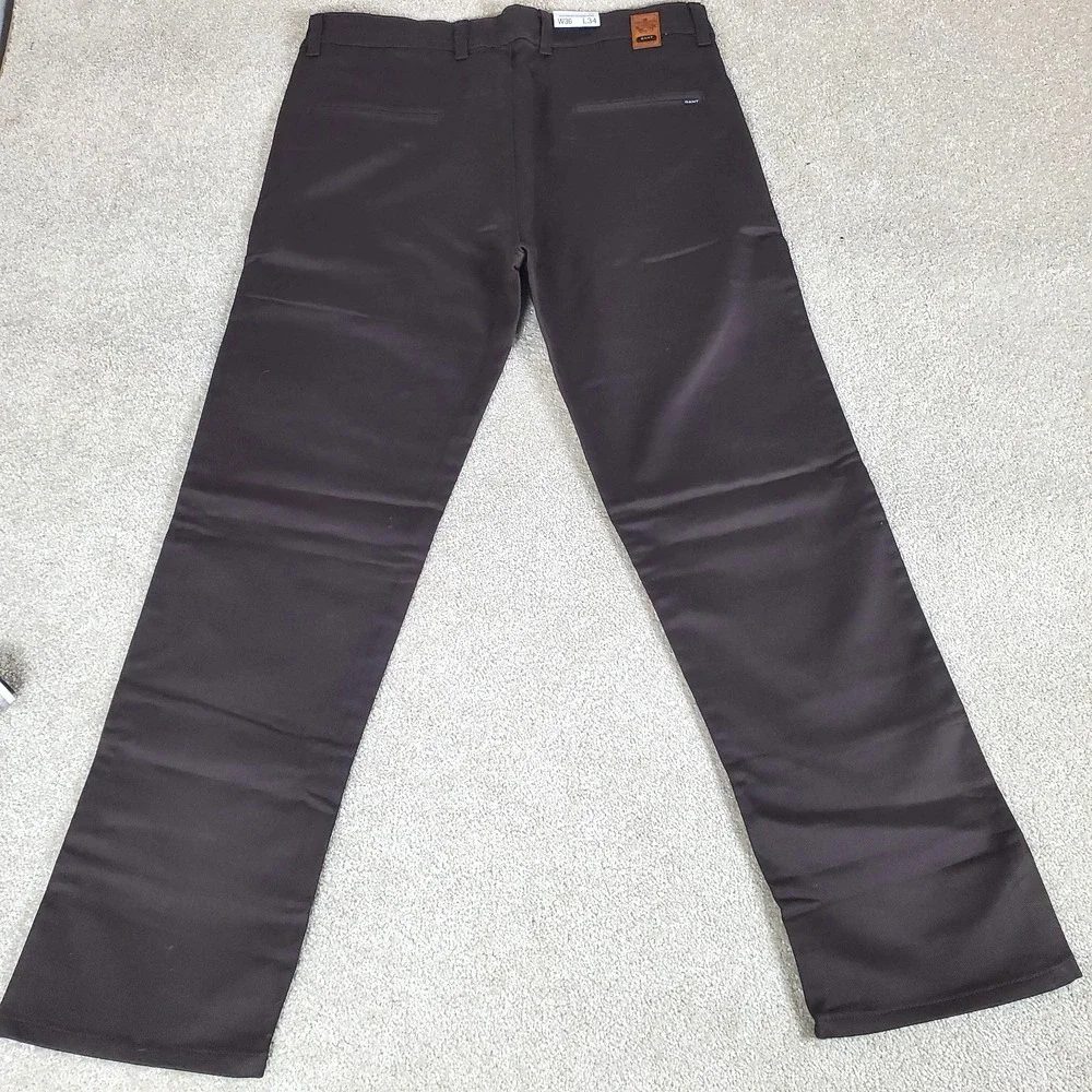 GANT Men's Pants Jeans Size 36X34 Actual Measurement 36X30 Brown NWTGS
